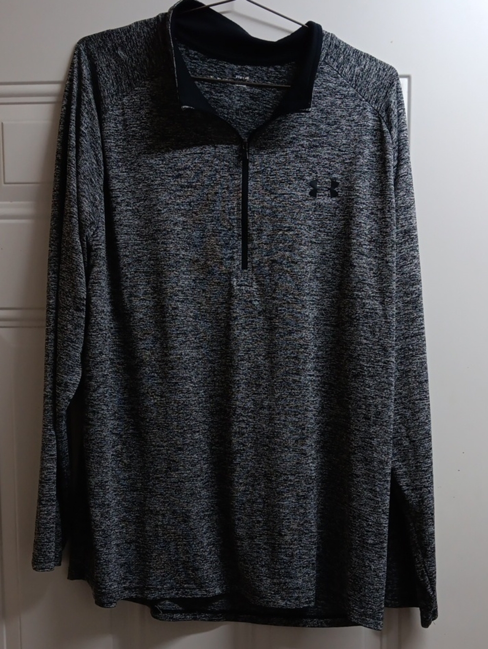 Under Armour Men's Black & Gray Heather 1/4 Zip Performance Pullover